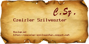 Czeizler Szilveszter névjegykártya